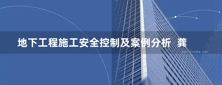 地下工程施工安全控制及案例分析  龚剑 吴小建 等 2019年